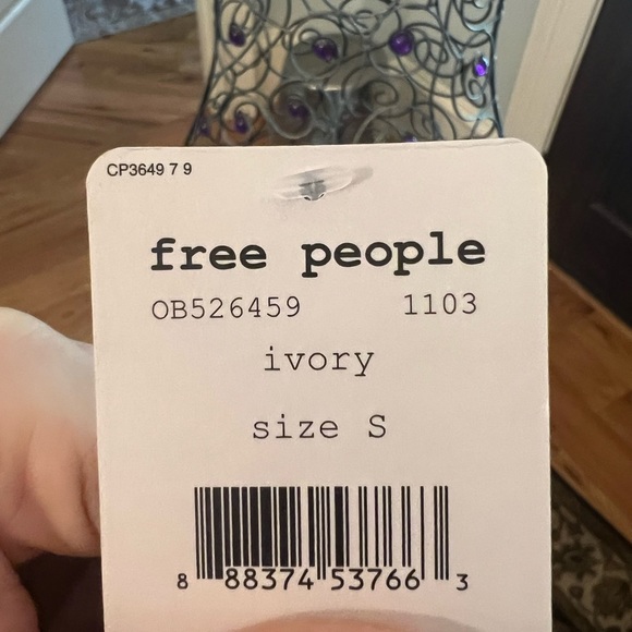 Free People Ivory Long Sleeve Top | Ivory Long Sleeve Top with Cutout Detailing - Picture 7 of 7